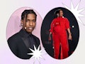 ASAP Rocky and RIhanna photo collage after 2023 Super Bowl performance