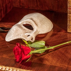 'The Phantom of the Opera' Airbnb has details to the Broadway show like the phantom's mask. 