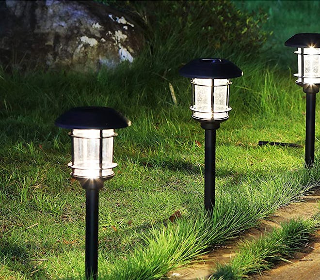 MAGGIFT Solar Powered Pathway Lights (6-Pack)