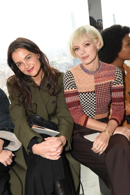 Katie Holmes in the front row at Ulla Johnson Fall 2023 Show