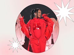 Rihanna performing at the 2023 Super Bowl Halftime show inspired a TikTok dance trend. 