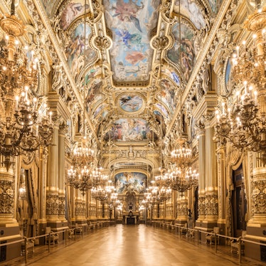 The foyer of 'The Phantom of the Opera' Airbnb is stunning and inside the Palais Garnier in Paris. 