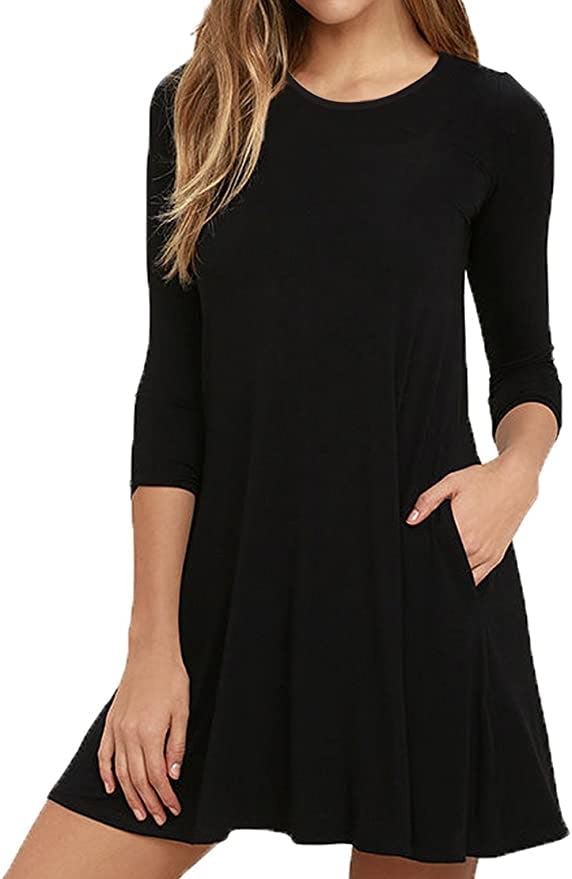 VIISHOW A-line T-shirt Dress with Pockets