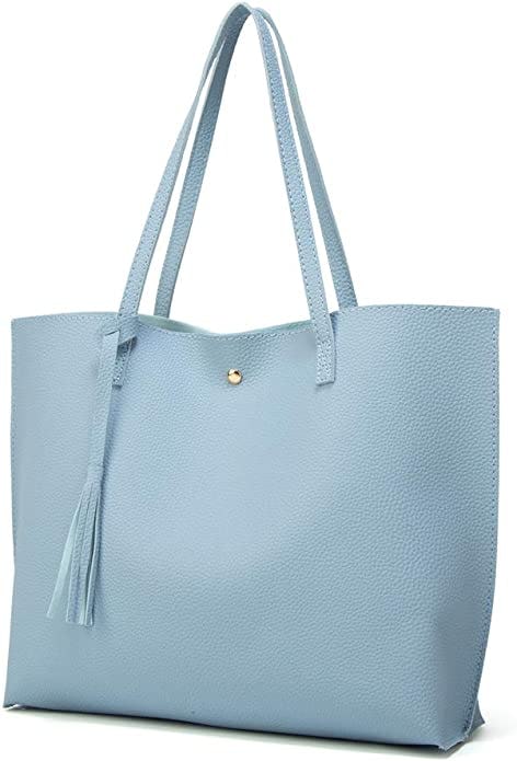 Dreubea Leather Tote Shoulder Bag