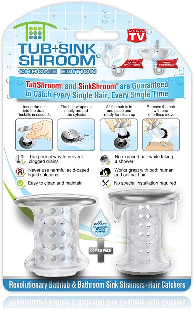 TubShroom and SinkShroom Drain Protectors (2-Pack)