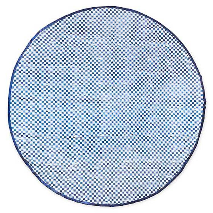 Round Royal Check Tablecloth