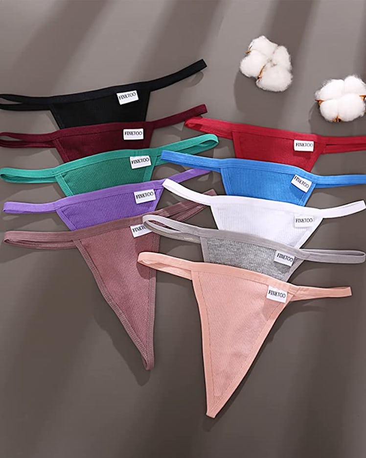 FINETOO 10 Pack G-String Thongs