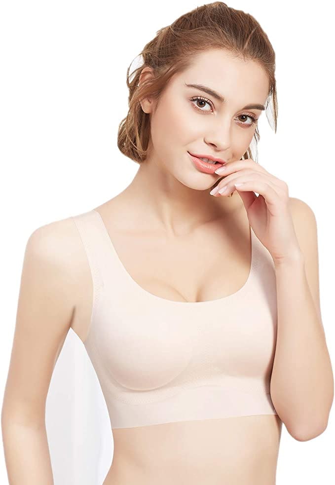 PRETTYWELL Sleep Bra With Removable Pads