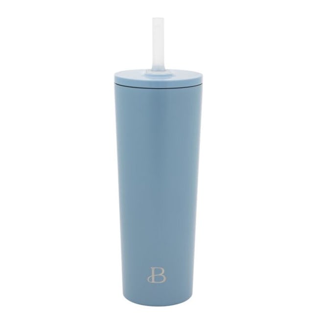 24oz No Drippy Sippy Stainless Steel Tumbler With Straw