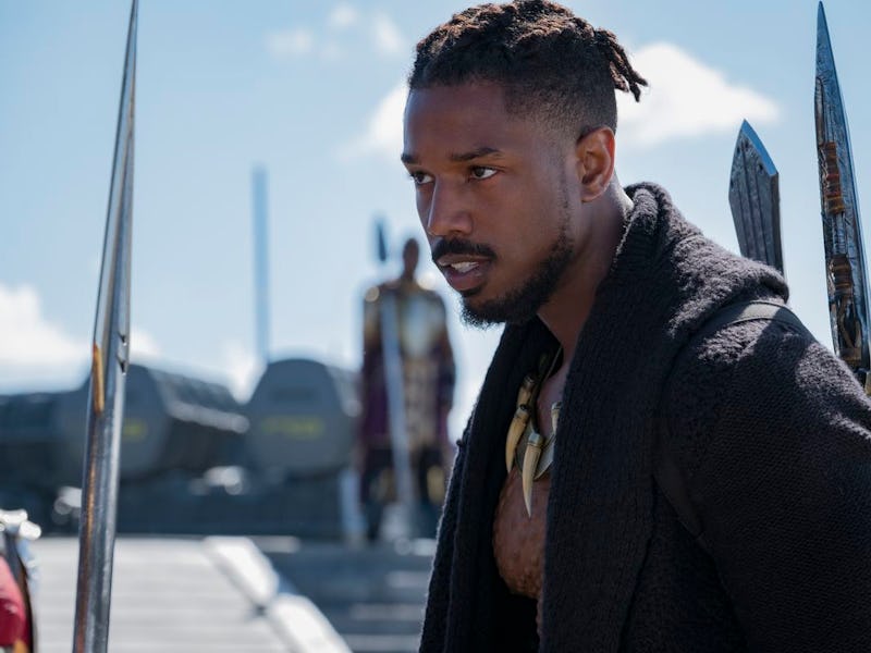 Michael B. Jordan as Erik Killmonger in Black Panther