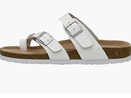 CUSHIONAIRE Luna Cork footbed Sandal