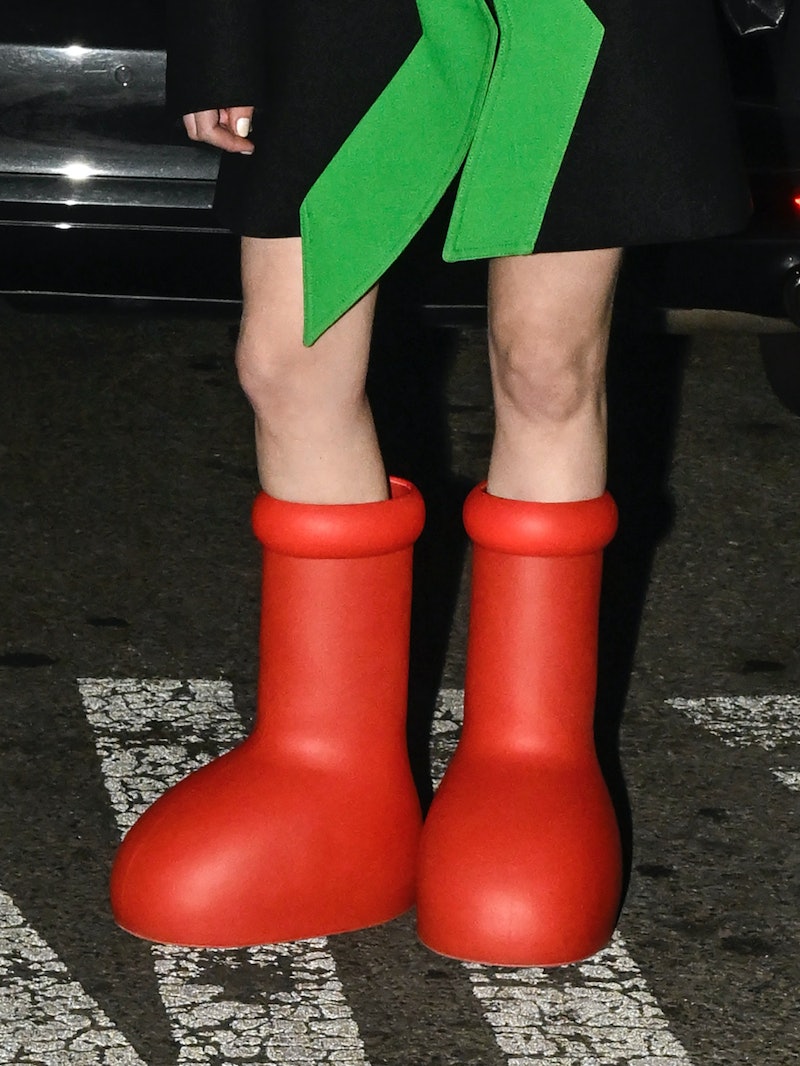 MSCHF’s Big Red Boots Are All Over New York Fashion Week 2023