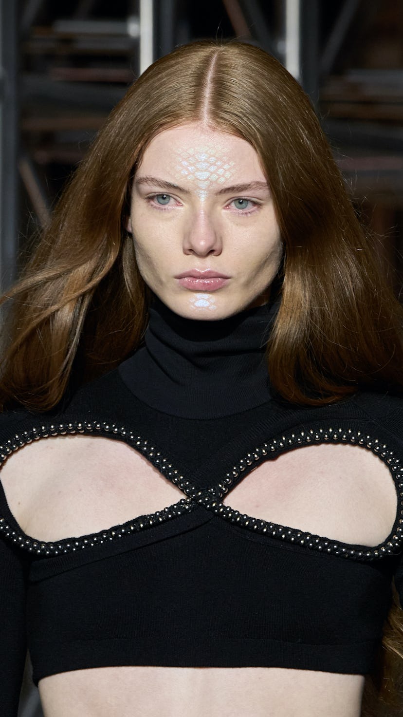 An unconventional fairycore highlighter trend took over the New York Fashion Week fall/winter 2023 r...