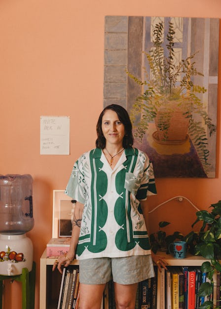 Hayley in her studio in California