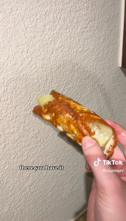 TikTok's cheese pickle wrap trend is simply delicious. 
