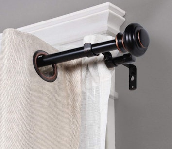 H.VERSAILTEX Telescoping Double Curtain Rod Set 