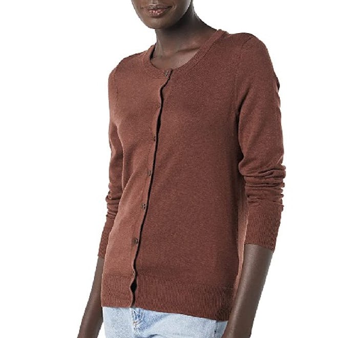 Amazon Essentials Lightweight Crewneck Cardigan