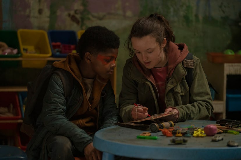 Keivonn Woodard plays Sam and Bella Ramsey plays Ellie in ‘The Last of Us’ Episode 5.