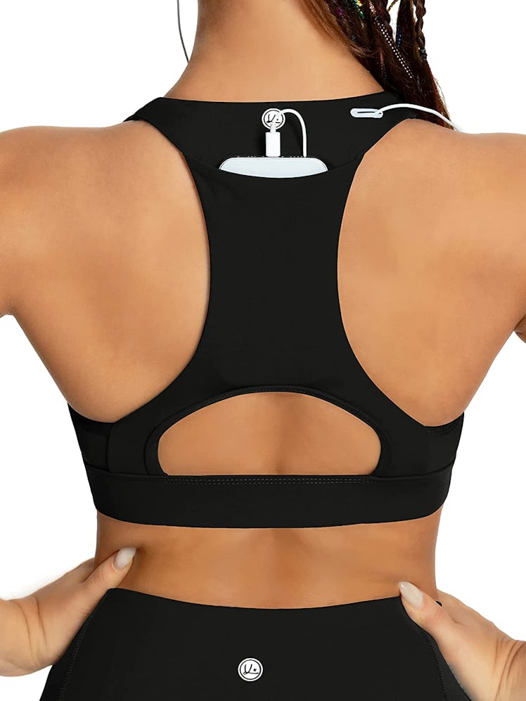 QUEENIEKE Medium Support Back Pocket Energy Sport Bra