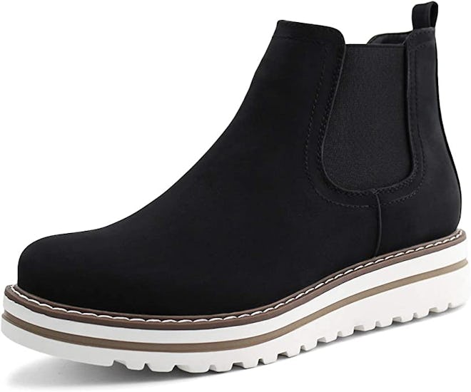 JABASIC Waterproof Flat Chelsea Boots