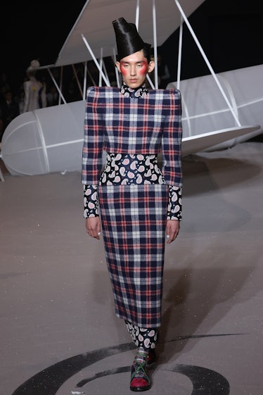  A model walks the runway during the Fall 2023 Thom Browne women's and men's New York Fashion Week s...