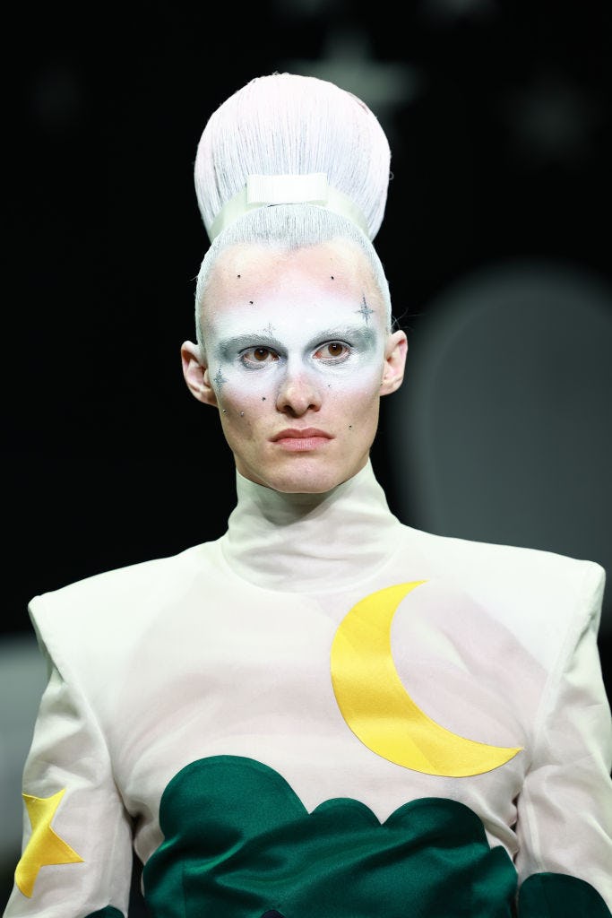 The makeup at Thom Browne.