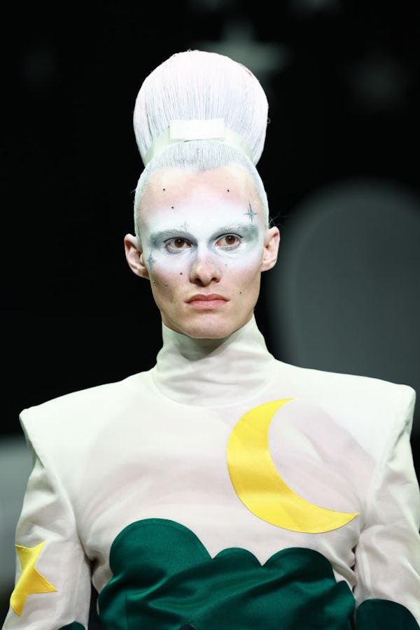 The makeup at Thom Browne.