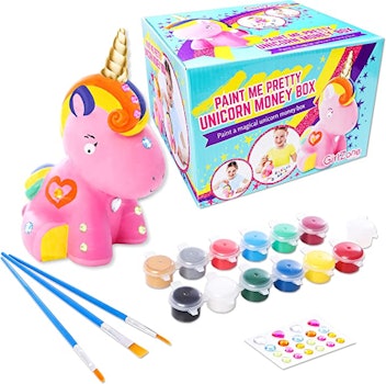 GirlZone Paint Your Own Unicorn Piggy Bank