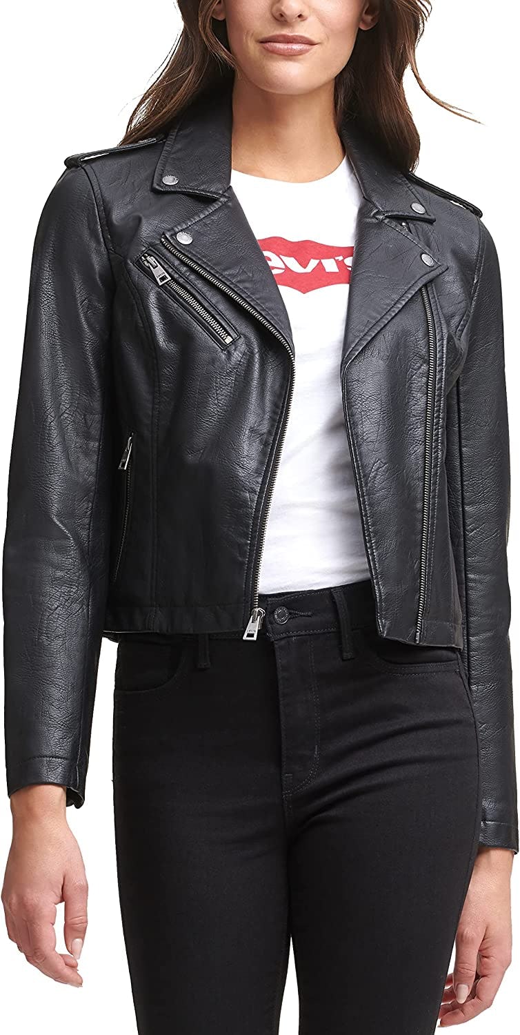 Levi&rsquo;s Asymmetrical Faux Leather Jacket