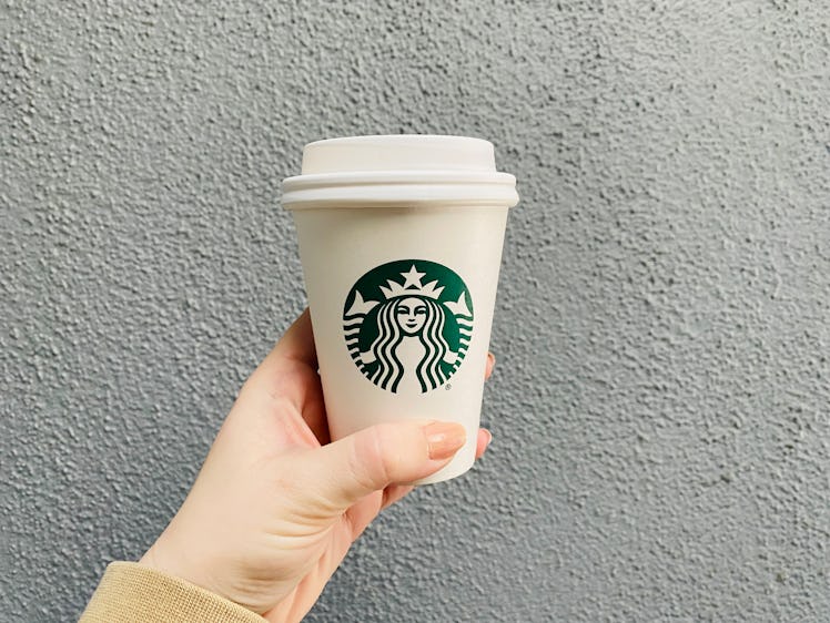 Kim Kardashian's Starbucks drink is a short white chocolate mocha. 