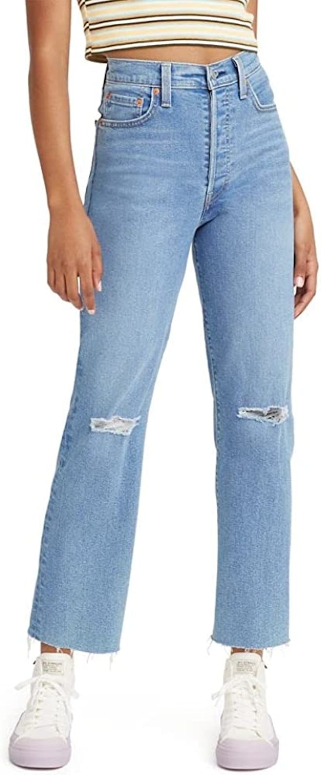 Levi's Straight Ankle Jeans