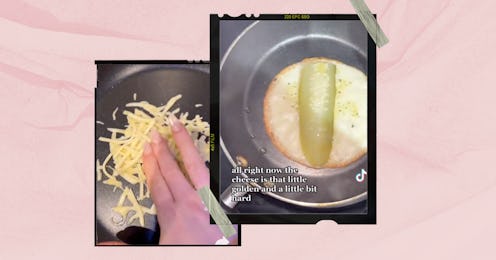 TikTok's cheese and pickle trend is going viral.
