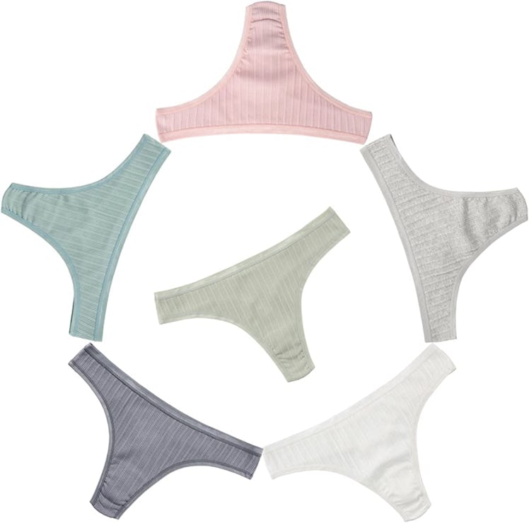 Knitlord Cotton Underwear Thongs (6-Pack)