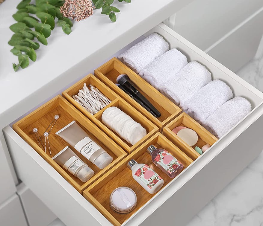 ROYAL CRAFT WOOD Bamboo Drawer Organizer (5 Piece Set)