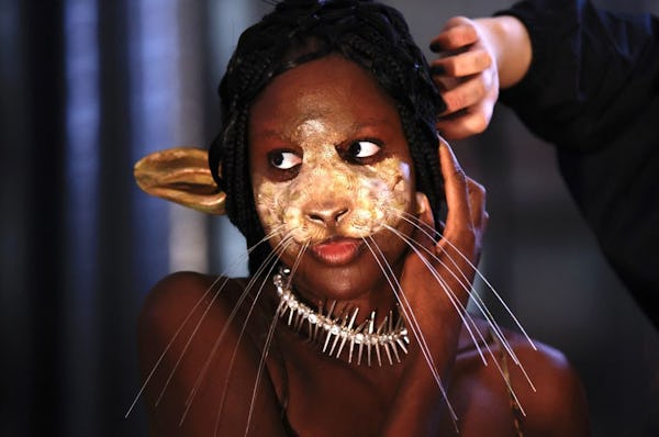 isamaya Ffrench’s makeup at Collina Strada