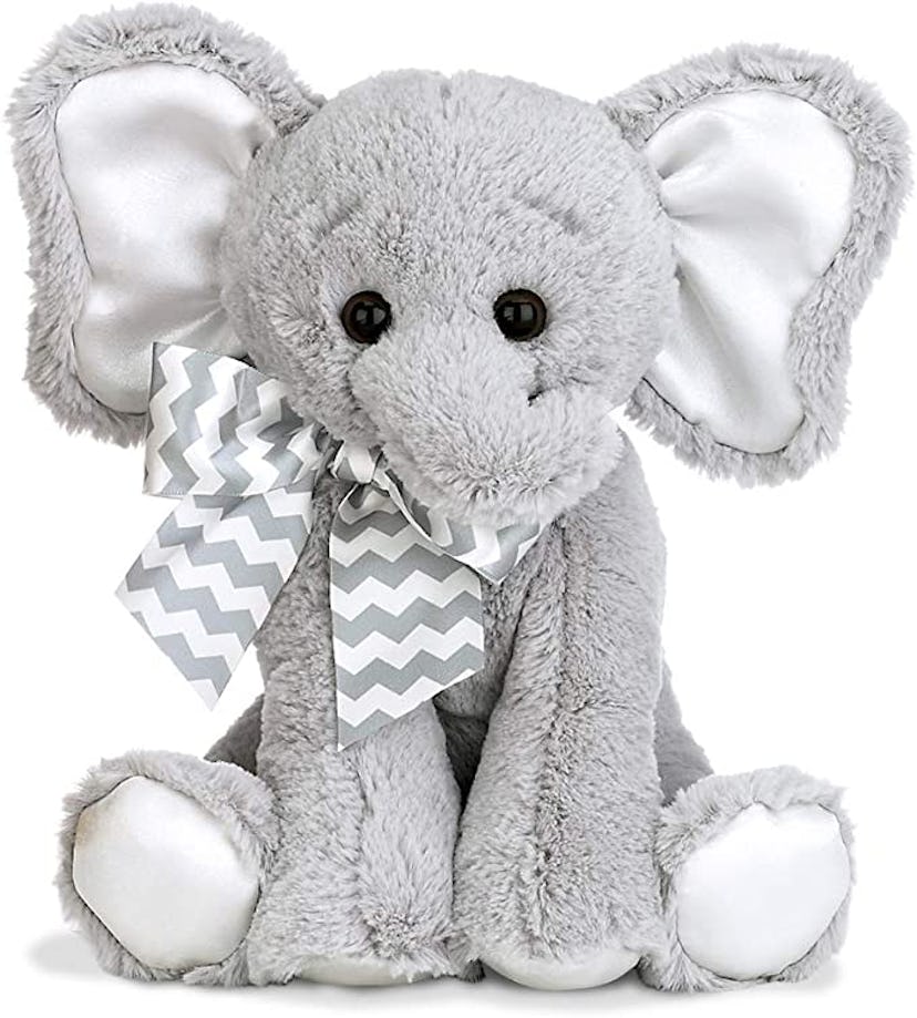 Bearington Plush Elephant Piggy Bank