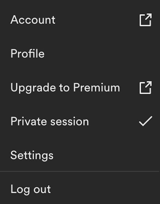 Here’s how to start a Private Session on Spotify.