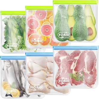 FORID Reusable Freezer Bags (6-Pack)
