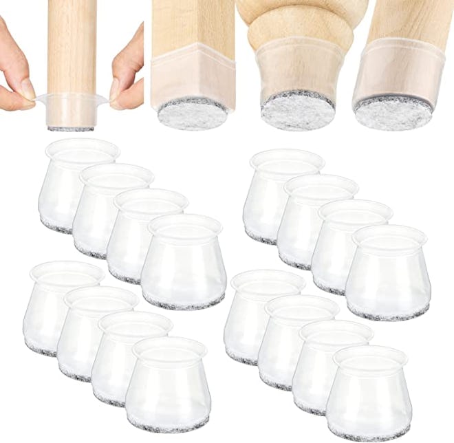 Aneaseit Chair Leg Floor Protectors (Set of 16)