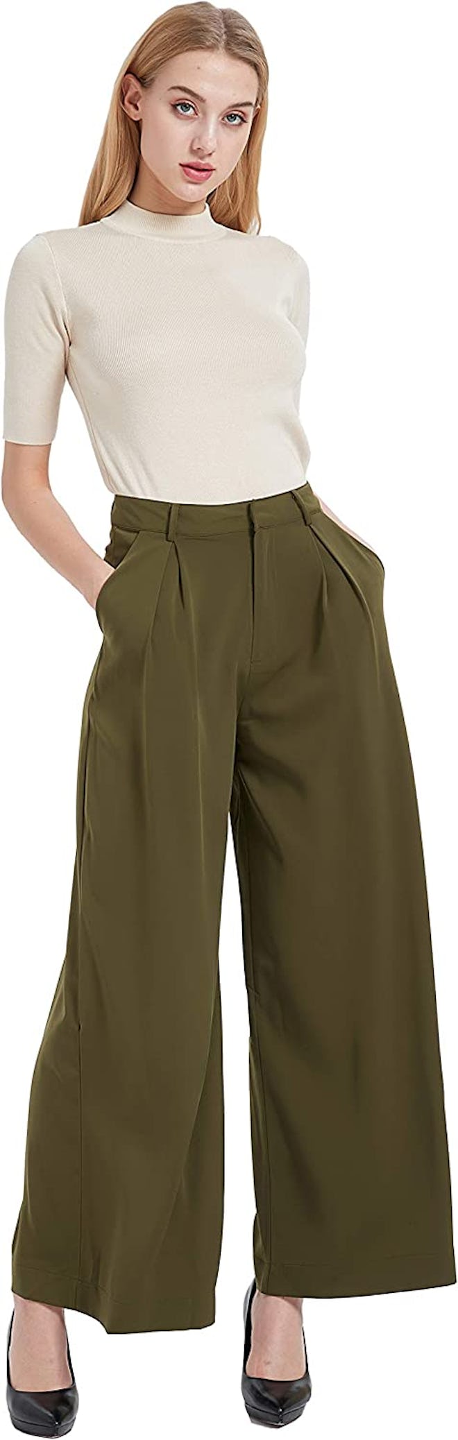 Tronjori High Waist Palazzo Pants