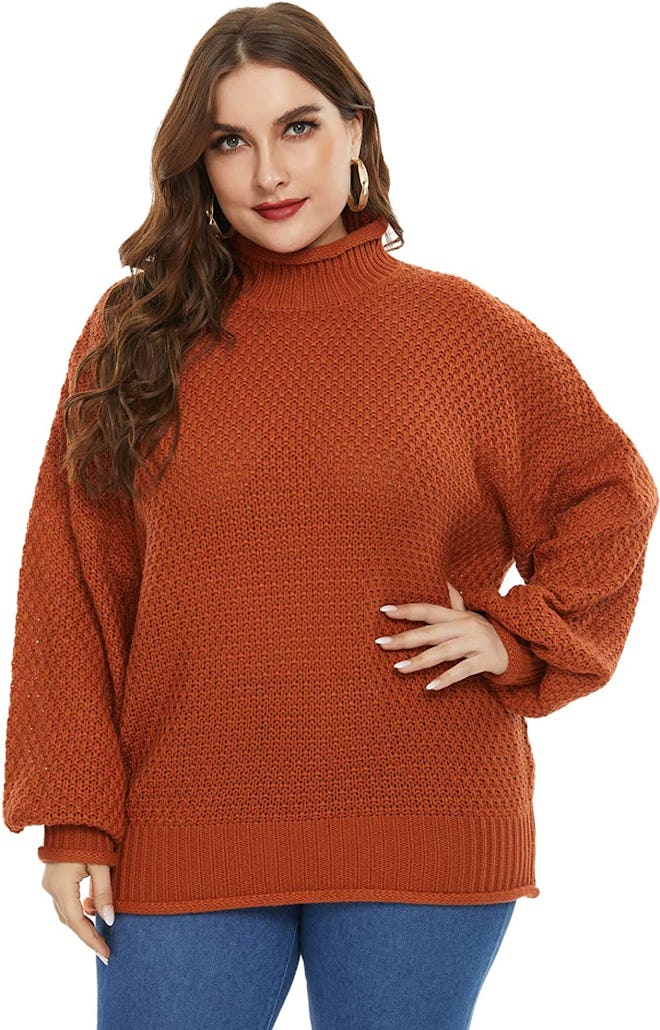 Hanna Nikole Oversized Turtleneck Sweater