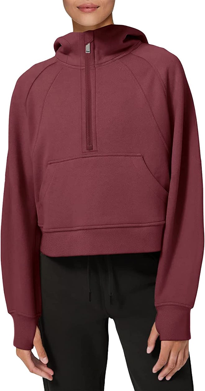 LASLULU Fleece Lined Pullover Sweatshirt