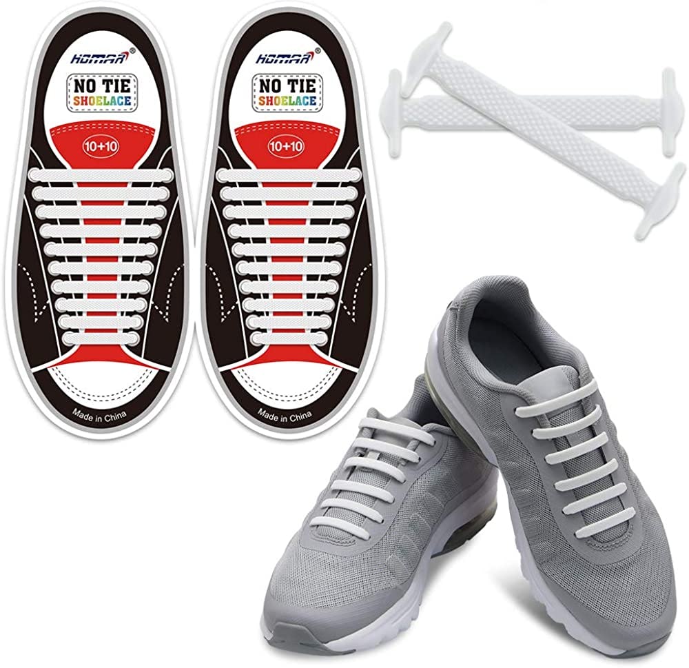 HOMAR No Tie Shoelaces (20-Pack)