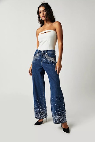 Crystal Embellished Denim: How To Wear The Trend Like It's *Not* 2003