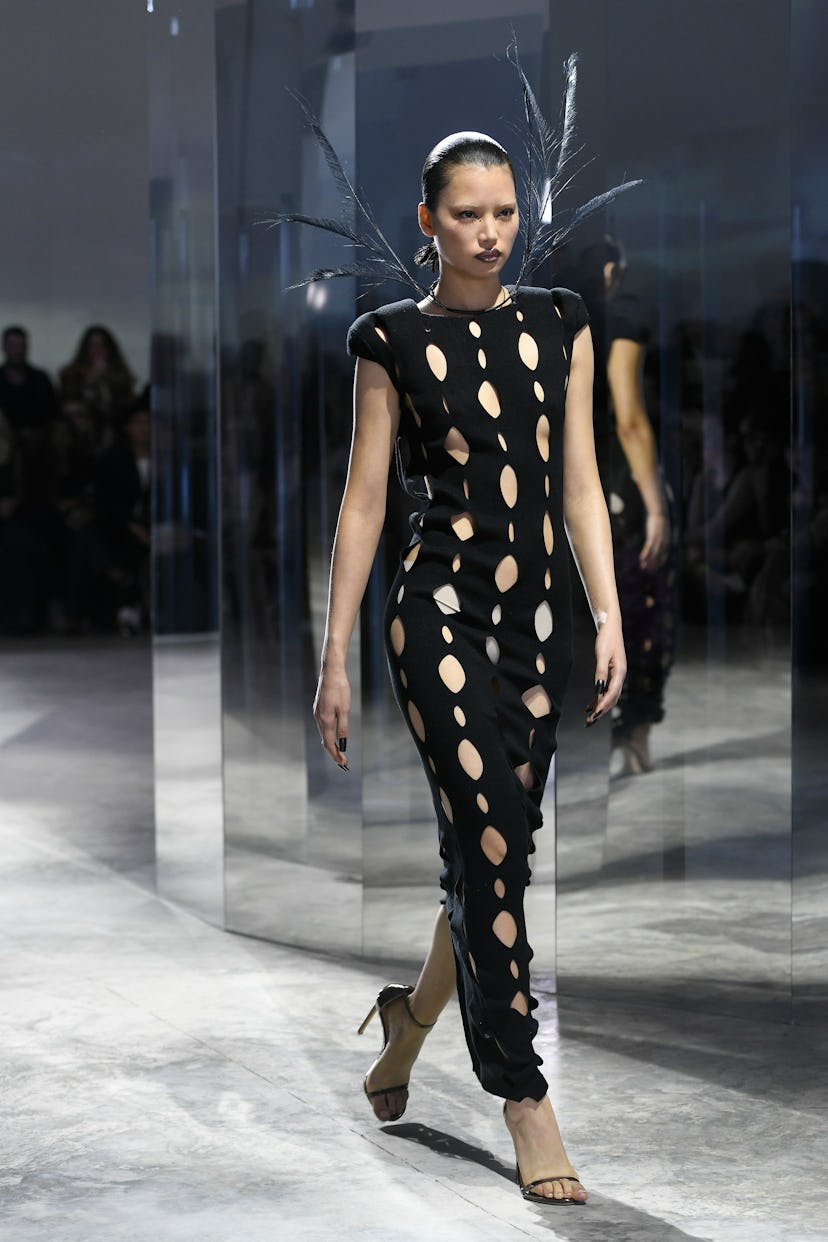 A model walking at Luar