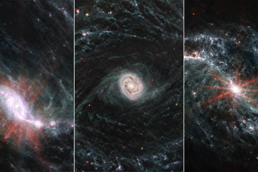 NASA’s Webb Reveals Intricate Networks of Gas and Dust in Nearby Galaxies