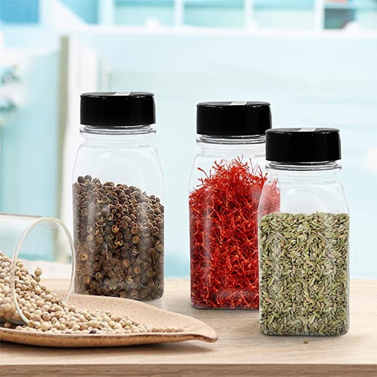 These spice jars are great for kitchen organization like in Charli D'Amelio's home. 