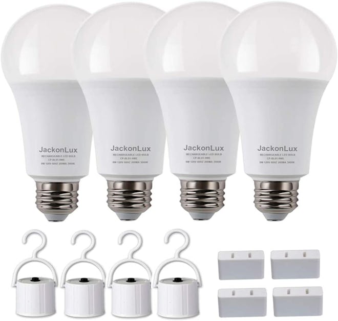 JackonLux Rechargeable Emergency Light Bulb (4-Pack)
