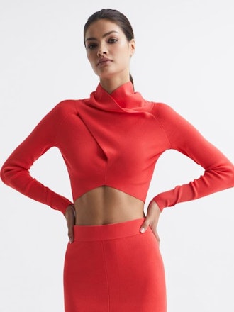 Elsie High Neck Cropped Co Ord Top