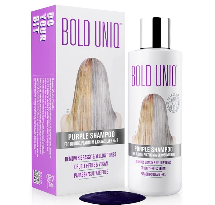 BOLD UNIQ Purple Shampoo Blonde Hair Toner 